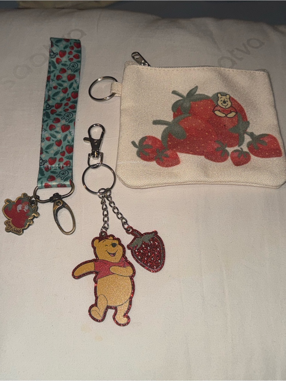 Winnie the Pooh Strawberry Collection Pouch Set - 6pc